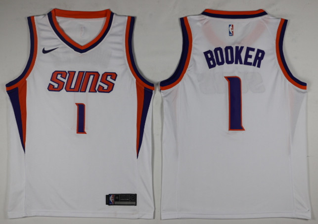 Men Phoenix Suns #1 Booker White Game Nike NBA Jerseys->phoenix suns->NBA Jersey